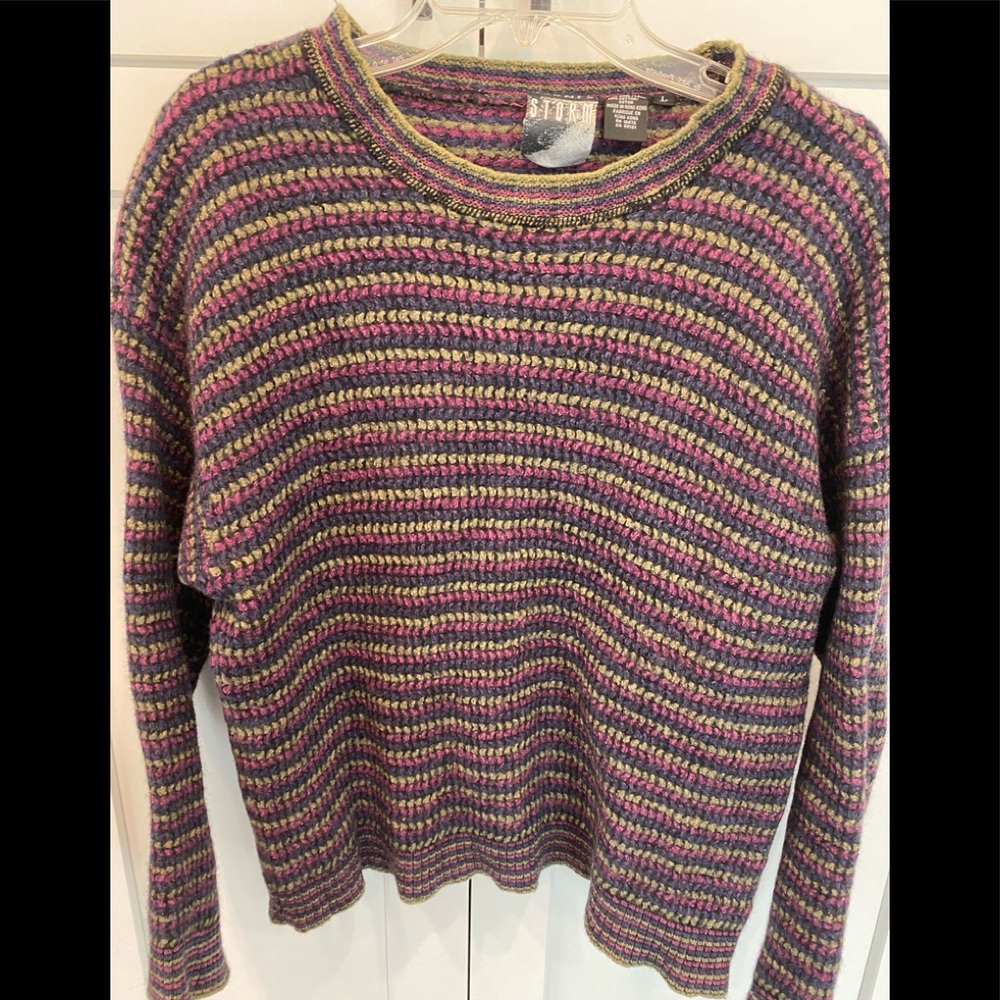 Vintage Barnes Storm Wool Sweater multi color size L
